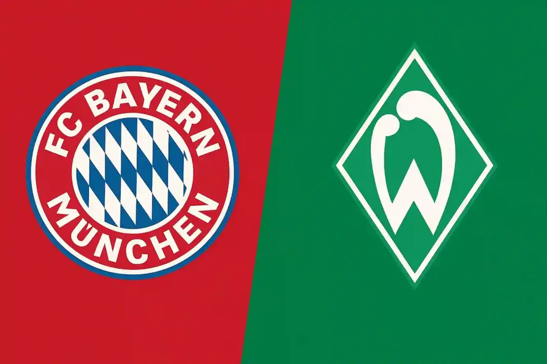 bayern-muenchen-werder-bremen-26-september-2025 Bayerns Münchener Spieler im Duell gegen Werder Bremen am 26. September 2025, Bundesliga-Match im Allianz Arena