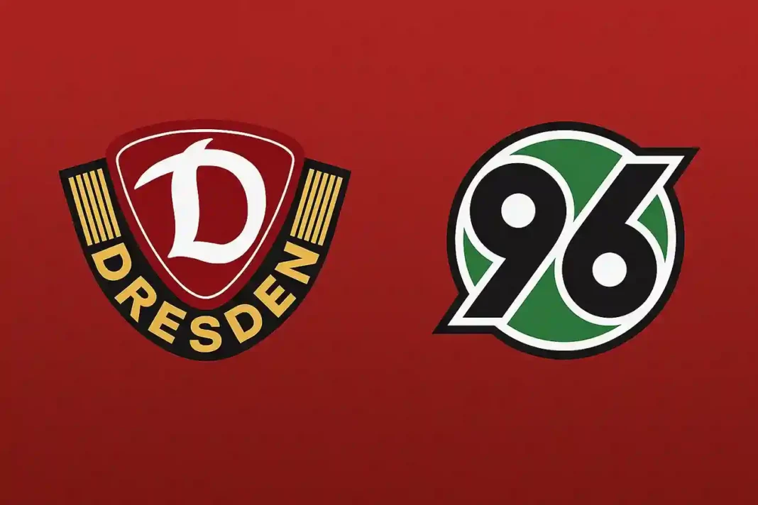 Fußballspiel Dynamo Dresden gegen Hannover 96 in der 2. Bundesliga Saison 2025