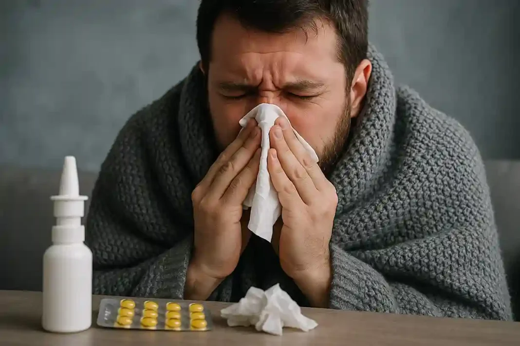 Symptome und Behandlung von Erkältung 2025 – Nase, Husten, Halsschmerzen
