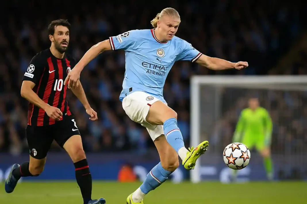 Erling Haaland erzielt sein 50. Champions-League-Tor für Manchester City gegen SSC Neapel