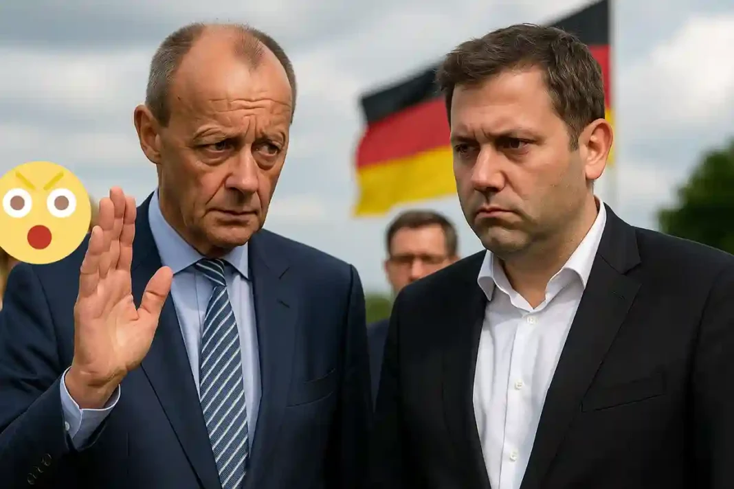 Bundeskanzler Friedrich Merz schützt Finanzminister Lars Klingbeil vor öffentlicher Kritik in der Koalition