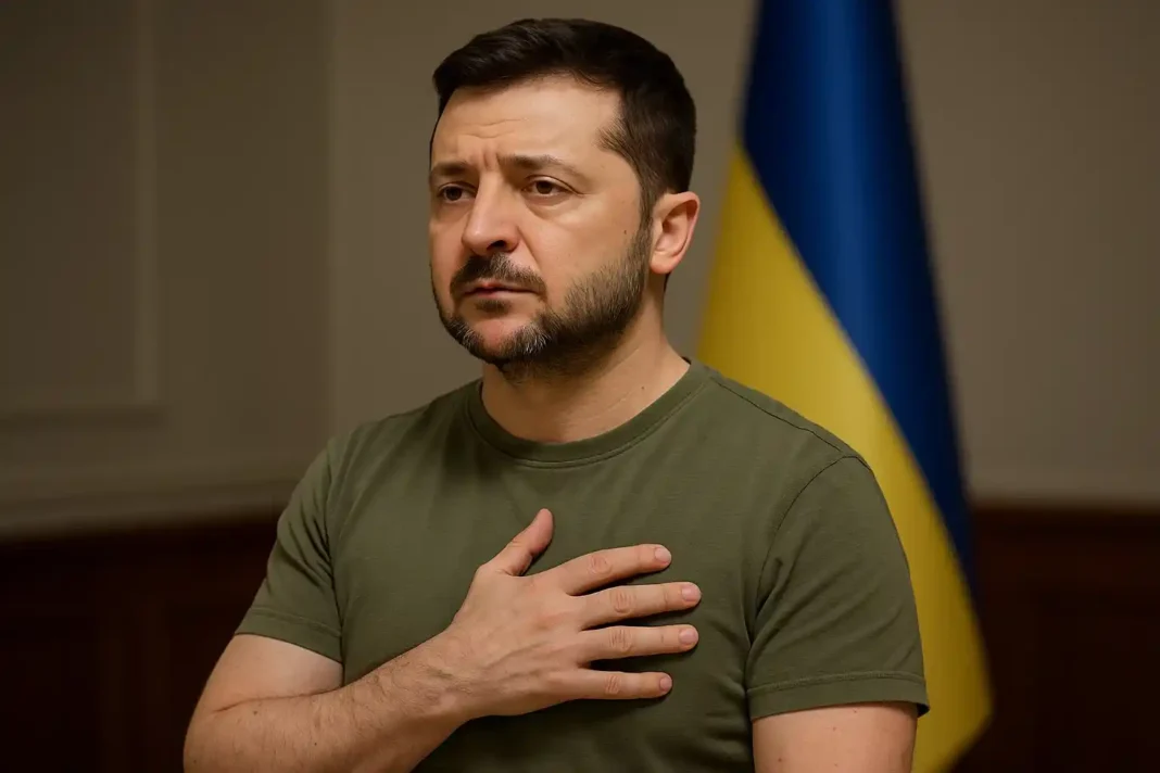 Ukrainische Drohnen und Präsident Selenskyj im Ukraine-Krieg 2025