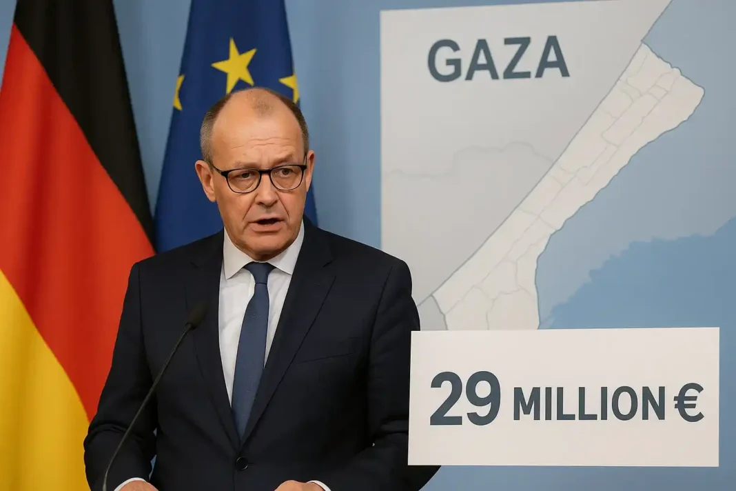 Deutschlands humanitäres Engagement in Gaza, Bereitstellung von 29 Millionen Euro Soforthilfe.