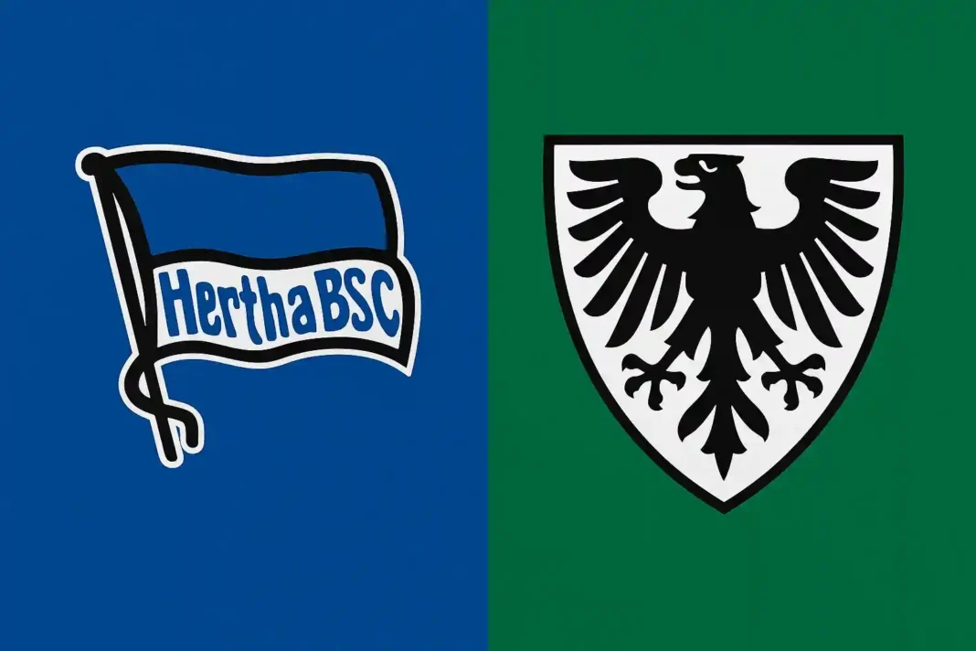 Hertha Berlin gegen Preußen Münster 2. Bundesliga 2025