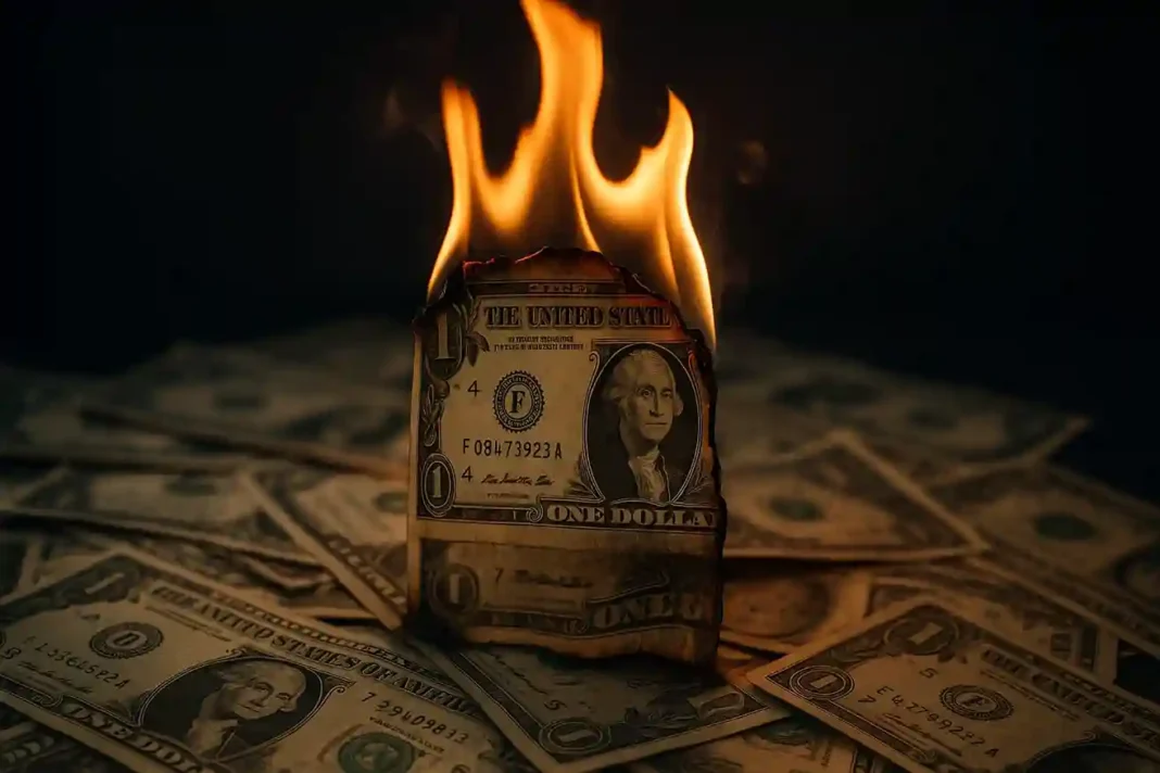 US-Dollar unter Druck: Grafik zur Wertentwicklung und globalen Auswirkungen der Währungskrise