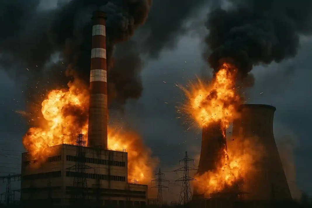 Ukrainische Neptun-Rakete trifft russische Energieanlage in der Region Orjol bei einem nächtlichen Angriff.