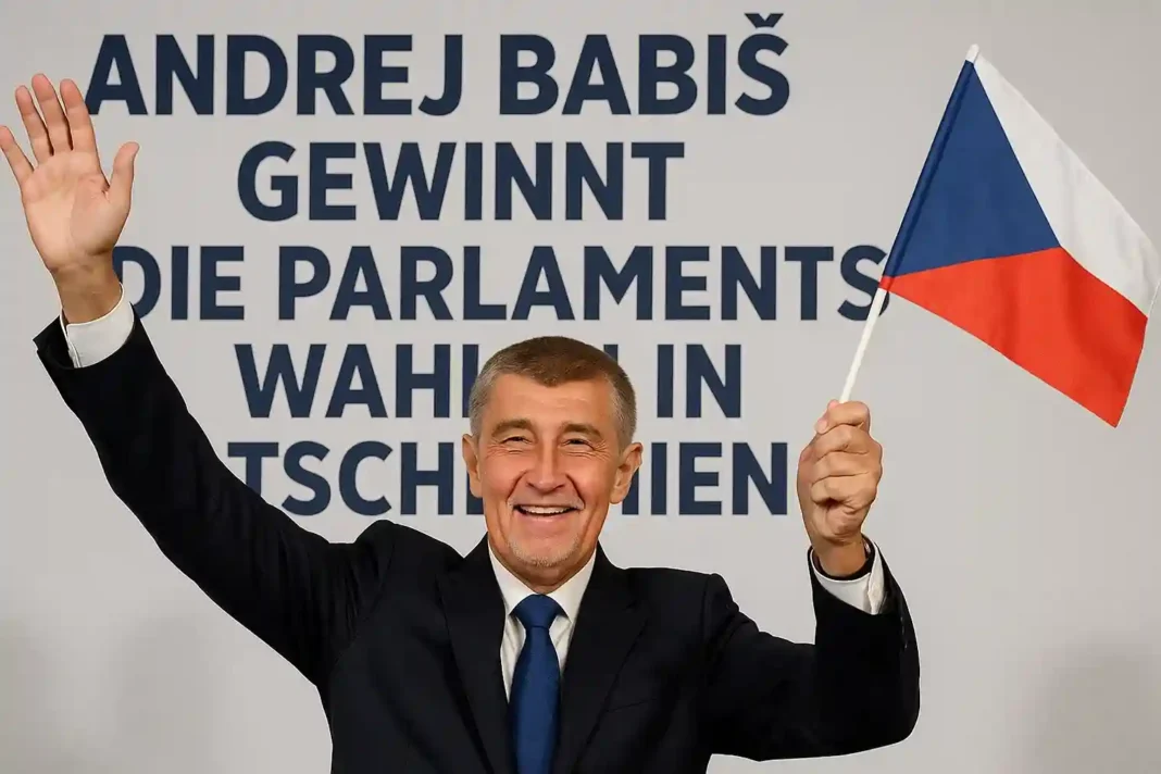 Andrej Babiš bei einer Wahlveranstaltung in Tschechien