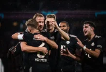 Bayern München dominiert Köln mit 4:1 im DFB-Pokal Harry Kane jubelt nach seinem Tor für Bayern München gegen den 1. FC Köln im DFB-Pokal 2025.