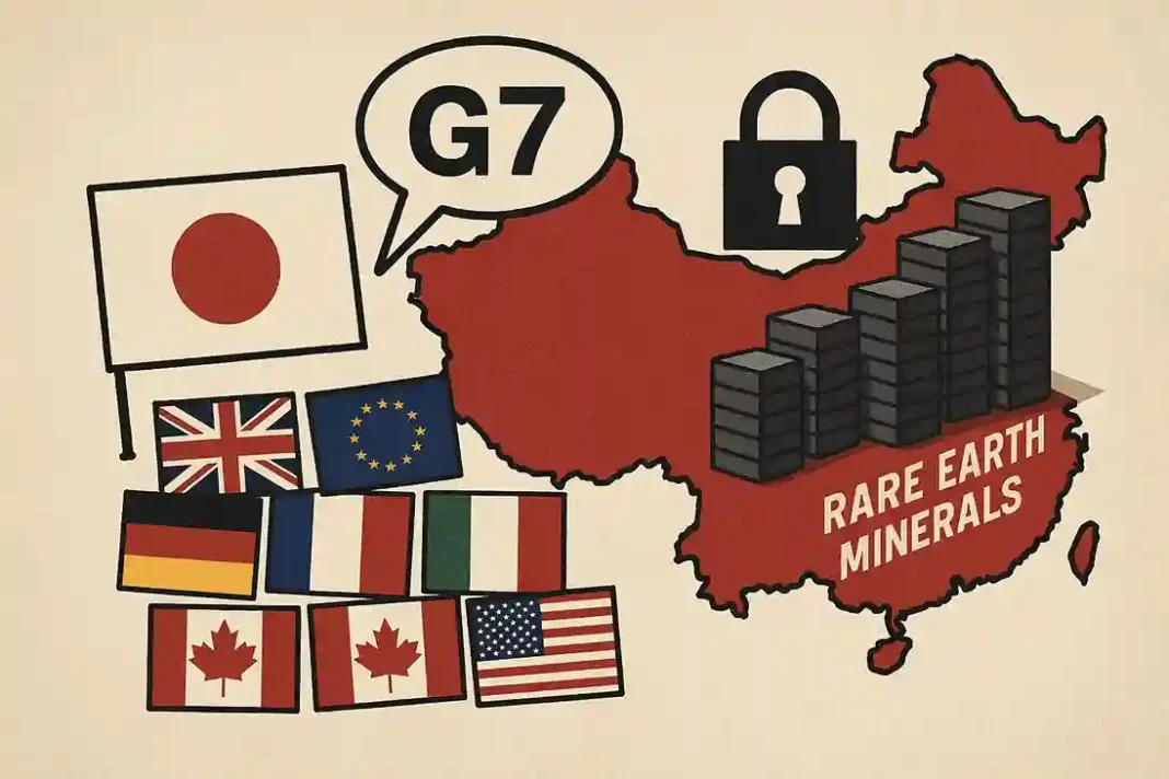 deutschland-g7-china-metalle G7-Gipfel und Handelsstreit zwischen Japan, Deutschland und China über seltene Erden
