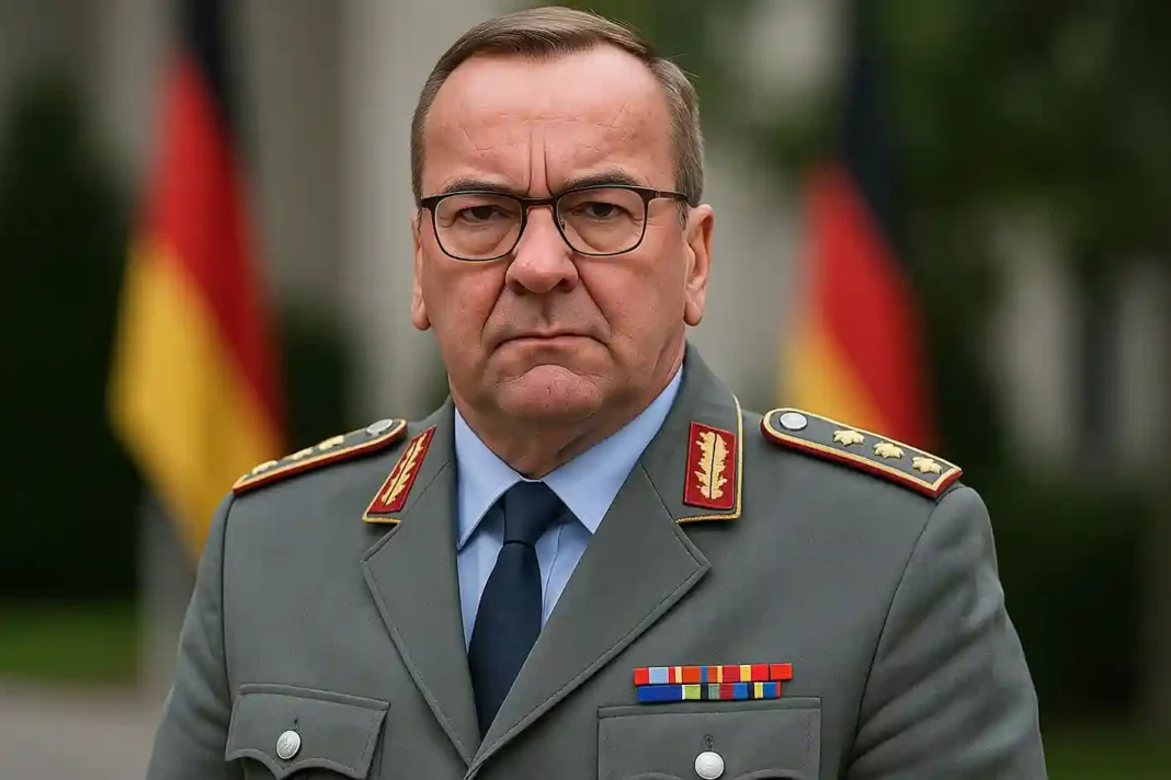 deutschland-wehrpflicht-pistorius-gesetz-2025 Boris Pistorius erklärt das neue Wehrpflicht-Gesetz in Deutschland während einer Pressekonferenz in Berlin.