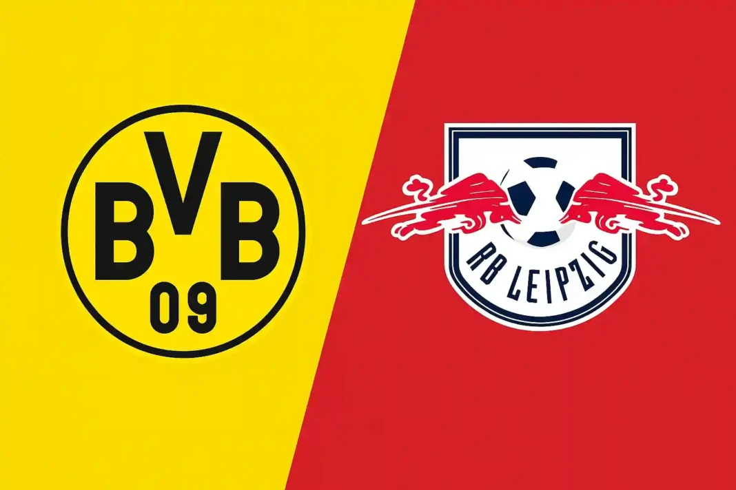 Borussia Dortmund gegen RB Leipzig im Signal Iduna Park, Bundesliga 2025 Live-Spiel.