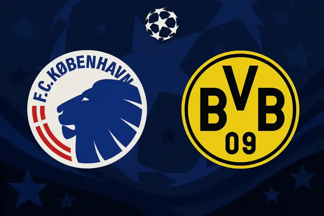 FC Kopenhagen gegen Borussia Dortmund in der UEFA Champions League 2025 – Gruppenphase im Telia Parken Stadion