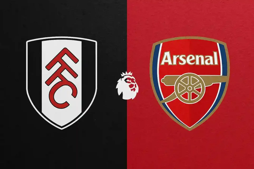Fulham gegen Arsenal im achten Spieltag der Premier League 2025, Spieler in Aktion während des Spiels
