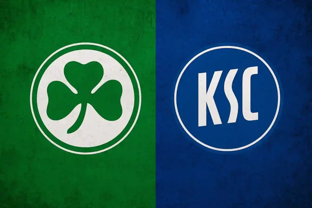 Greuther Fürth trifft am 24. Oktober 2025 in der 2. Bundesliga auf Karlsruhe im Sportpark Ronhof Thomas Sommer.