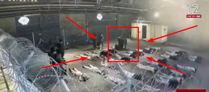 israel-militaer-skandal-sde-teyman. Leak zeigt gewalttätige Behandlung eines palästinensischen Gefangenen durch israelische Soldaten in Sde Teyman.