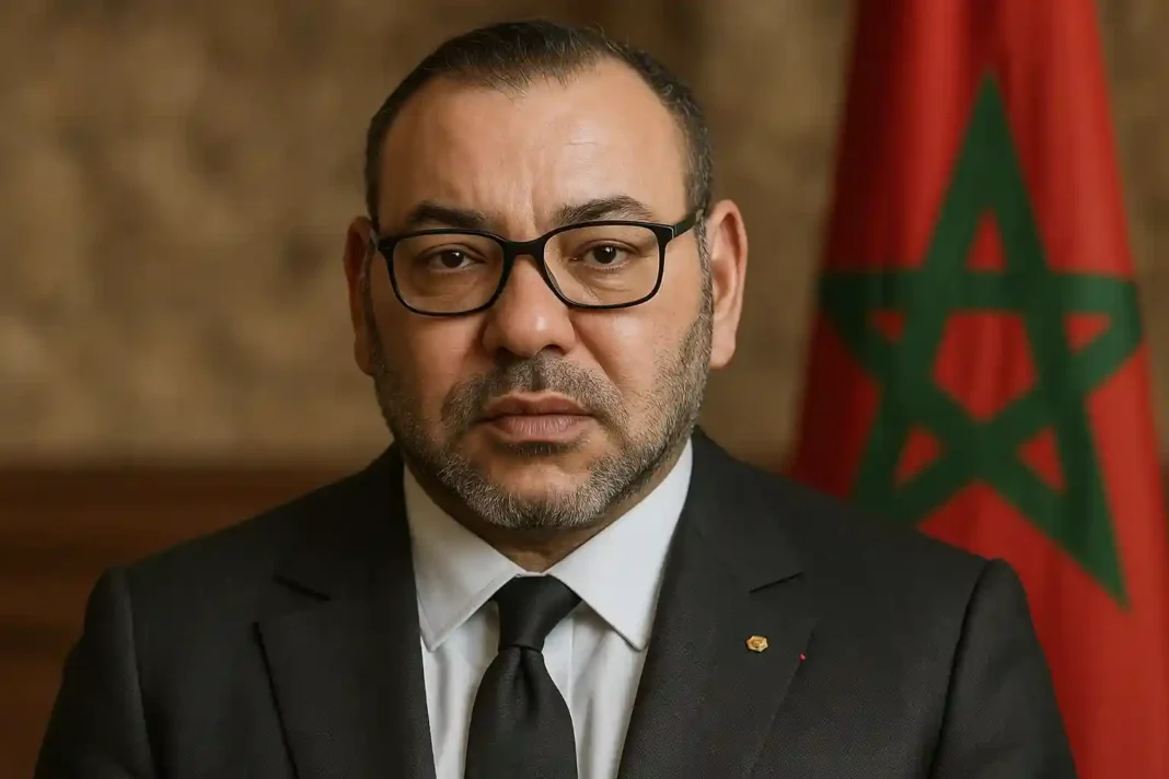 marokko-koenig-rede König Mohammed VI hält 2025 eine Rede vor dem marokkanischen Parlament über soziale Reformen, Jugendbeschäftigung und ländliche Entwicklung.