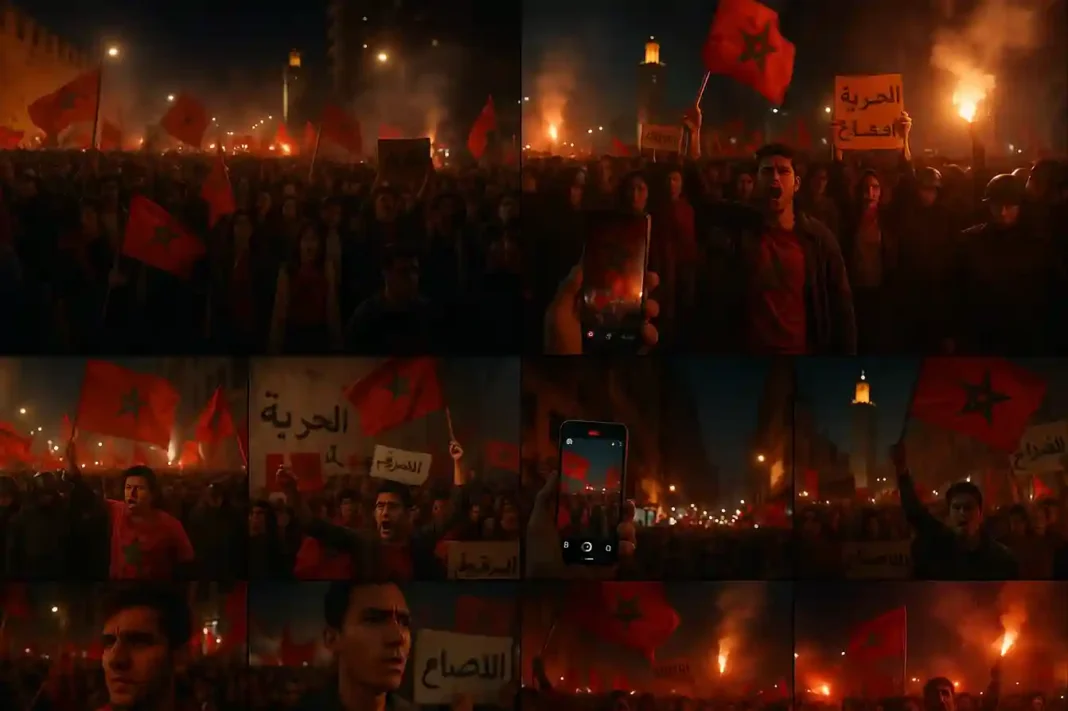 Proteste in Marokko 2025 – Tausende Menschen fordern politische Reformen und Freiheit in Rabat.