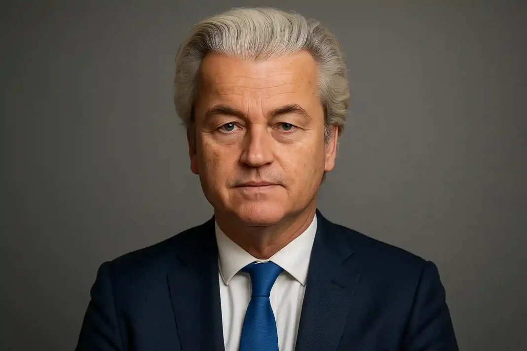 niederlande-wahl-2025-wilders-d66 Geert Wilders und Rob Jetten während der Auszählung der Stimmen bei der niederländischen Parlamentswahl 2025.