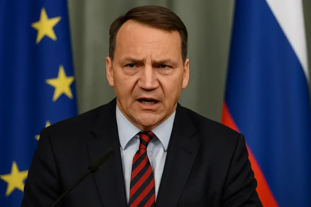polen-russland-hybrider-krieg Der polnische Außenminister Radosław Sikorski warnt vor Russlands hybrider Kriegsführung gegen Europa.