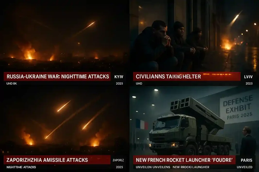 Russischer Angriff auf die Ukraine, Frankreich präsentiert Raketenwerfer Foudre bei der Luftfahrtmesse Le Bourget.