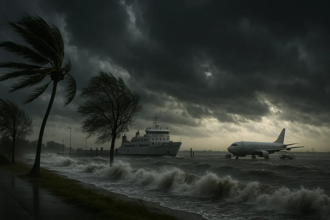 Sturm Detlef verursacht hohe Wellen und Sturmfluten an der Nordseeküste