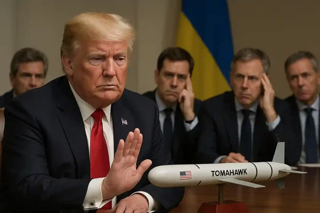 Donald Trump und Wolodymyr Selenskyj im Weißen Haus während des Treffens über Tomahawk-Raketen und den Ukraine-Krieg.
