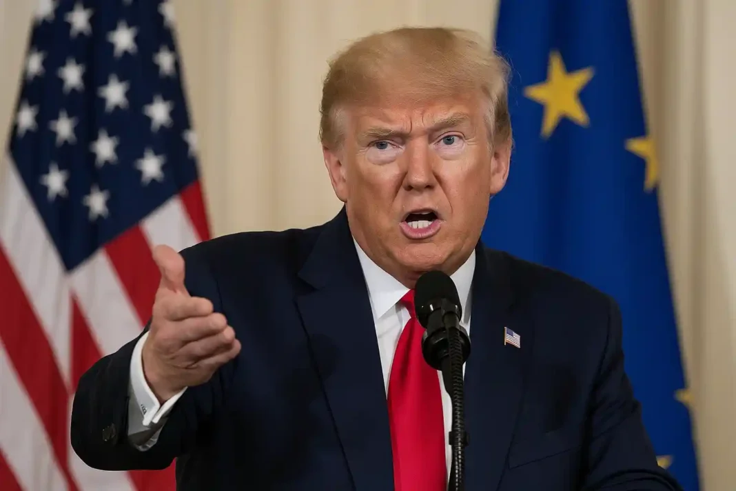 US-Präsident Trump und Präsident Selenskyj bei Gesprächen über die Ukraine-Krise und Donbass.