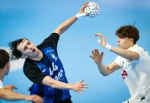 Deutschland U17 Handball im Finale der U17-Handball-WM 2025 „Deutschland U17-Handballteam feiert den 39:22-Sieg über Katar im Halbfinale der Weltmeisterschaft 2025.“