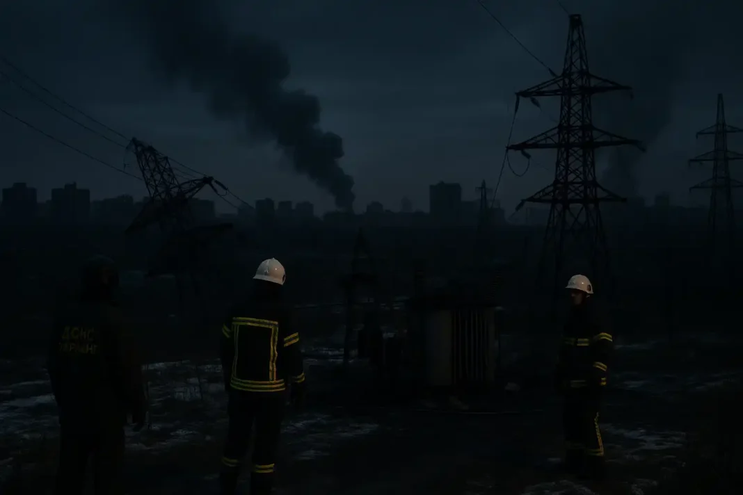 Russische Angriffe auf Energieanlagen in der Ukraine führen zu Stromausfällen in weiten Regionen.