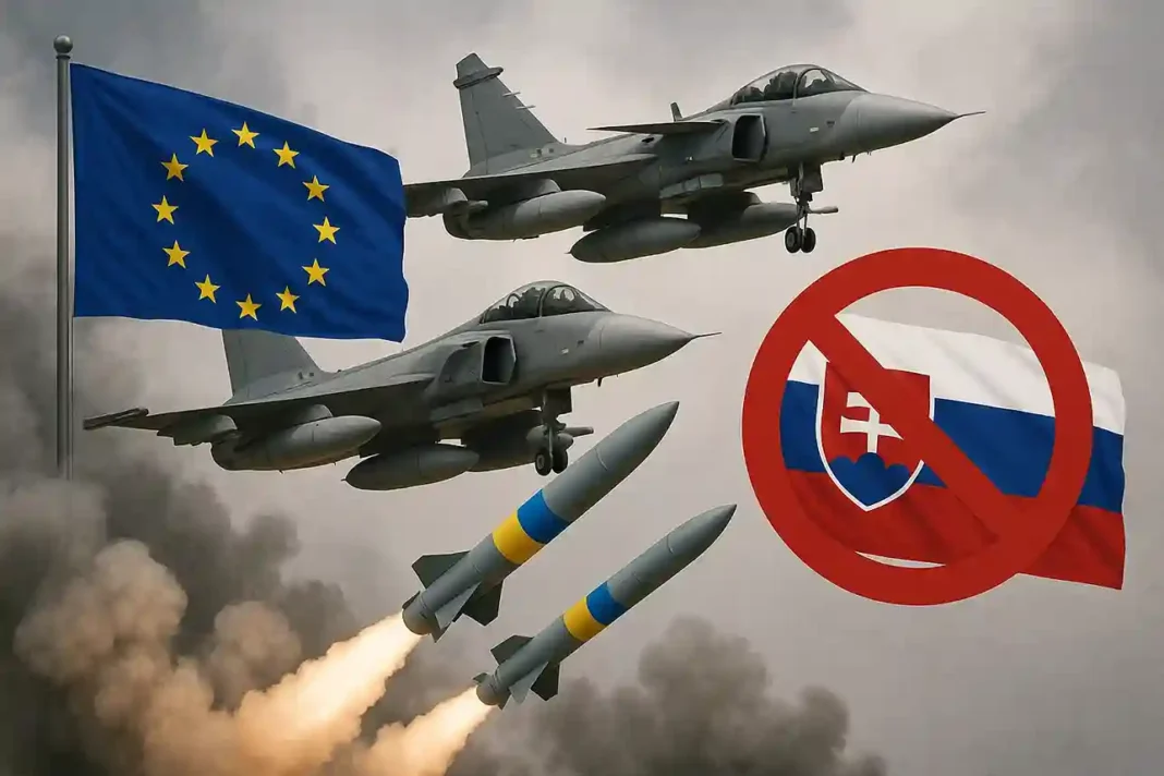 Europäische Länder liefern Waffen und Luftabwehrsysteme an die Ukraine, während Slowakei Hilfe ablehnt.