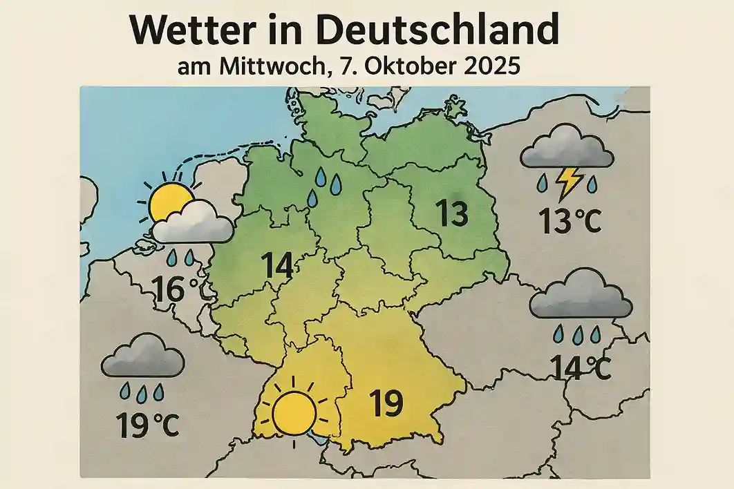 wetter-deutschland-7-oktober-2025 Wettervorhersage für Deutschland am 7. Oktober 2025 – Sonne, Regen, Temperaturen und Winddetails