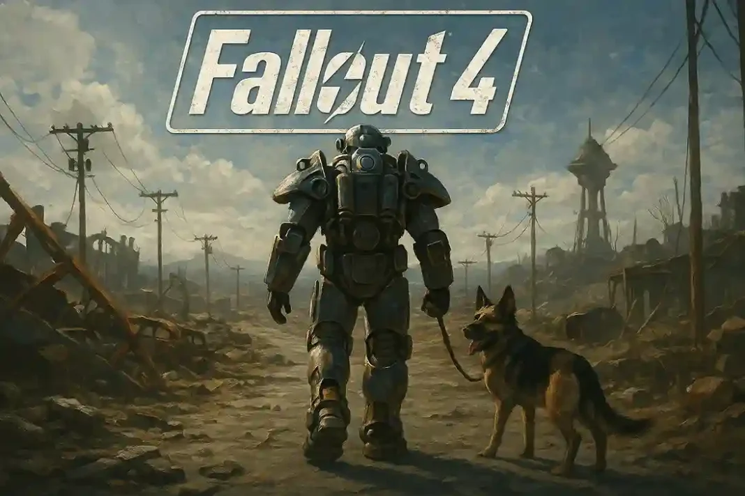 Fallout 4 Anniversary Edition – Spieler erkundet das post-apokalyptische Commonwealth mit Power Armor und Waffen