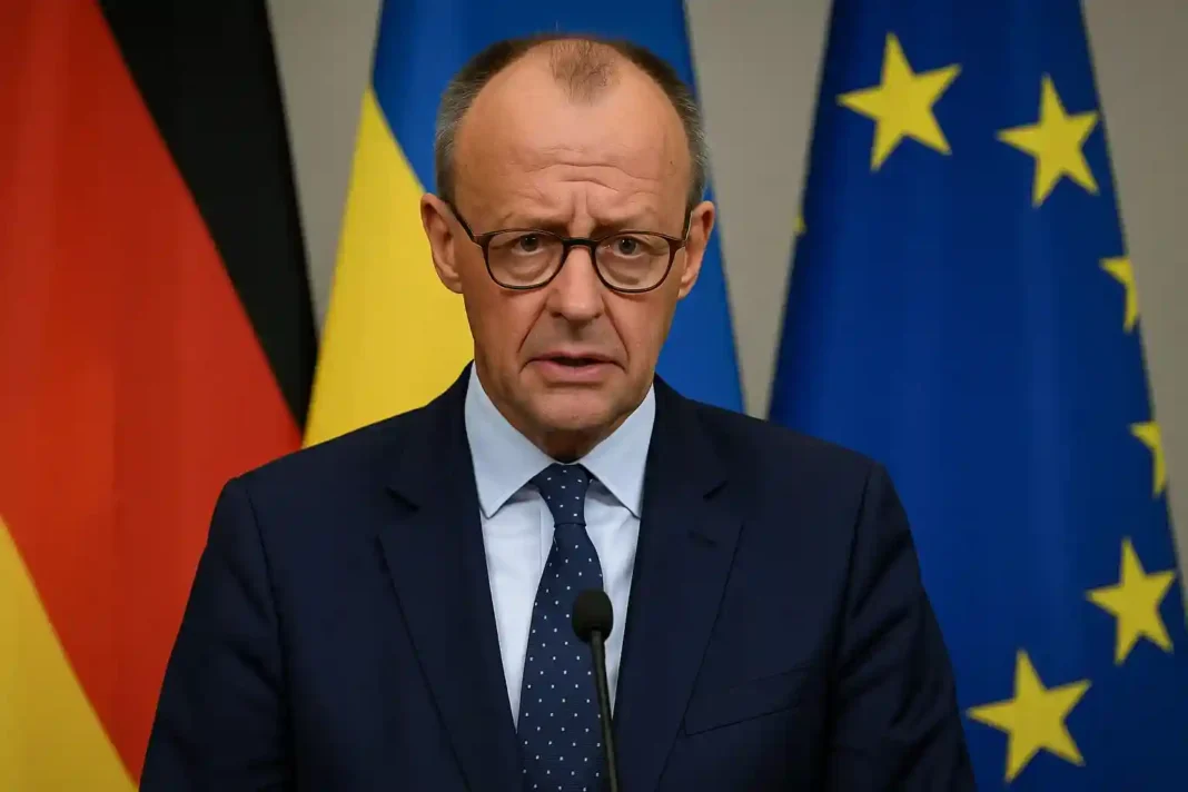 Bundeskanzler Friedrich Merz spricht im Bundestag über Friedensverhandlungen in der Ukraine, November 2025