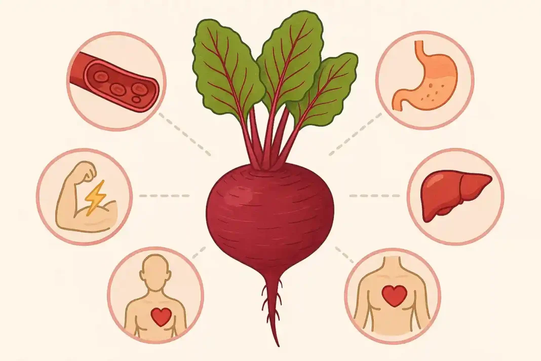 Roter Bete für Gesundheit Rote Bete – gesundes Gemüse voller Vitamine, Antioxidantien und Nährstoffe für Herz, Blut und Gehirn