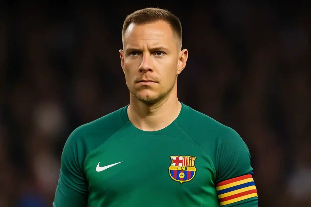 Ter Stegen vor Wendepunkt Bleibt Barcelonas Marc-André ter Stegen beim Training des FC Barcelona – der deutsche Torwart kämpft um seine Rückkehr und Zukunft im Klub.