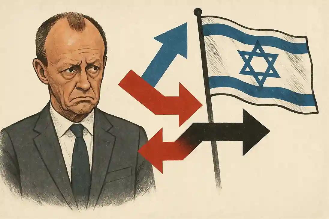 Berlins Kauf Israelischer Drohnen: Widersprüche In Der Deutschen Politik Gegenüber Israel 1 Friedrich Merz spricht auf CDU-Parteiveranstaltung, symbolisiert Debatte über Drohnenkauf und deutsche Israelpolitik