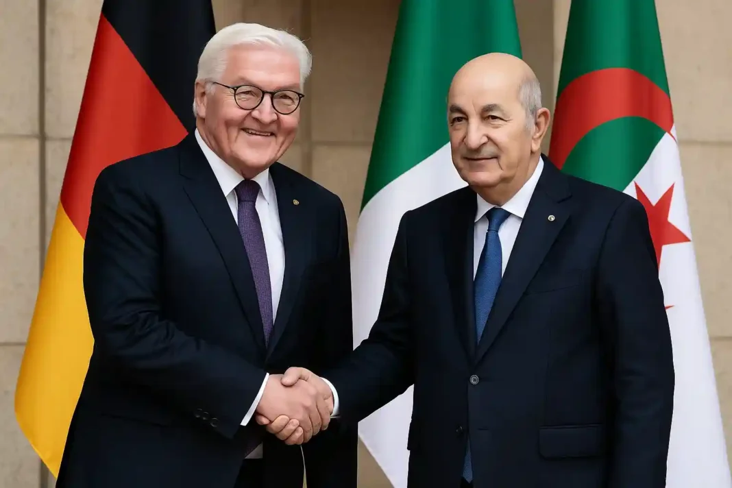 Der algerische Schriftsteller Boualem Sansal während einer Presseveranstaltung nach seiner Freilassung.