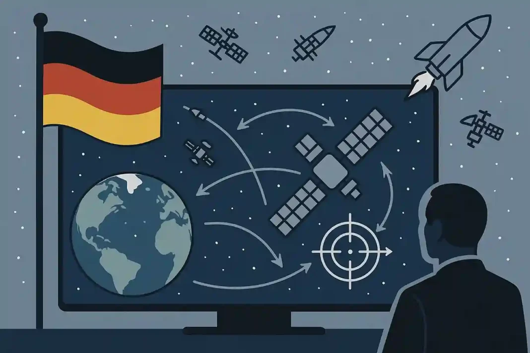 Deutsche Satelliten im All symbolisieren die neue Weltraumverteidigungsstrategie Deutschlands