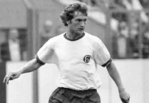 Dieter Herzog verstorben – Fortuna Düsseldorf und Bayer Leverkusen trauern Dieter Herzog im Trikot von Fortuna Düsseldorf während eines Bundesliga-Spiels.