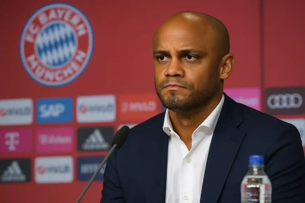 kompany-bayern-reaktion Vincent Kompany während des Trainings beim FC Bayern München, betreut von Max Eberl.
