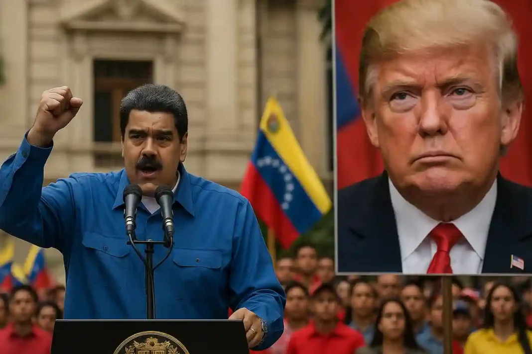 Maria Corina Machado bei einer Rede, Nobelpreis 2025, Venezuela