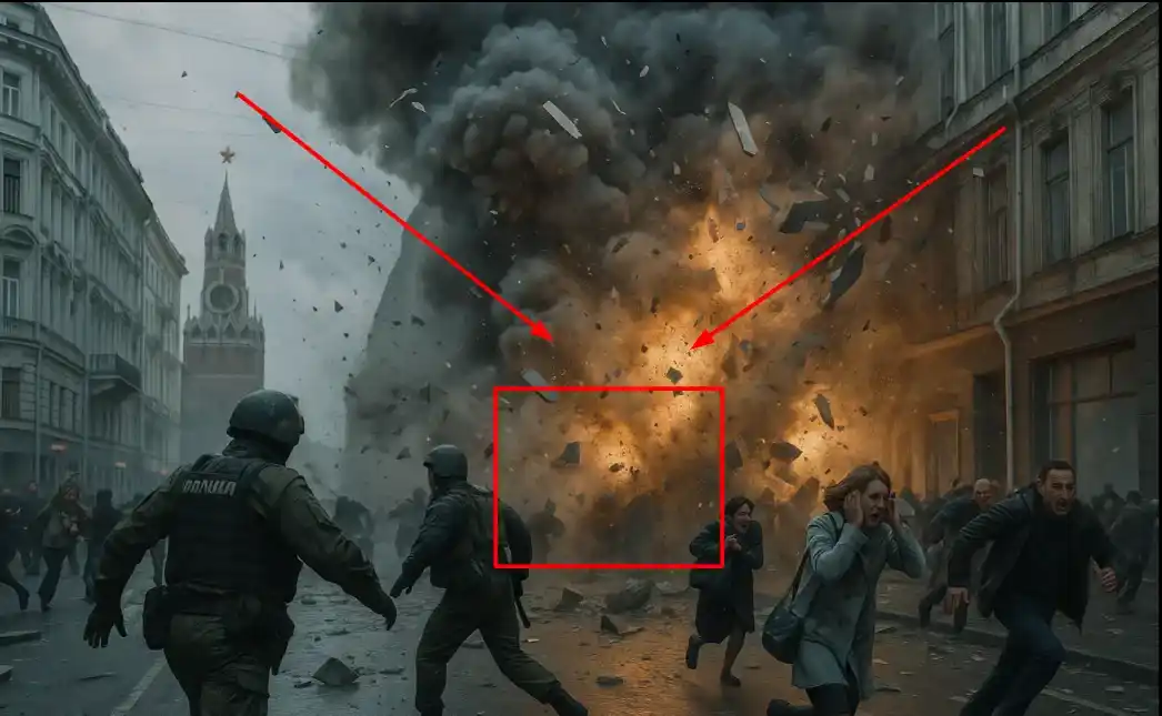 russisches-attentat-moskau Russische Sicherheitskräfte untersuchen den Ort eines vereitelten Attentats auf einen hohen Beamten in Moskau.