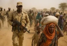 Sudan 2025: Armee Fortschritte in Kordofan und Massenflucht aus Al-Faschir Sudanesische Armee in Kordofan mit Flüchtlingen aus Al-Faschir, humanitäre Krise 2025