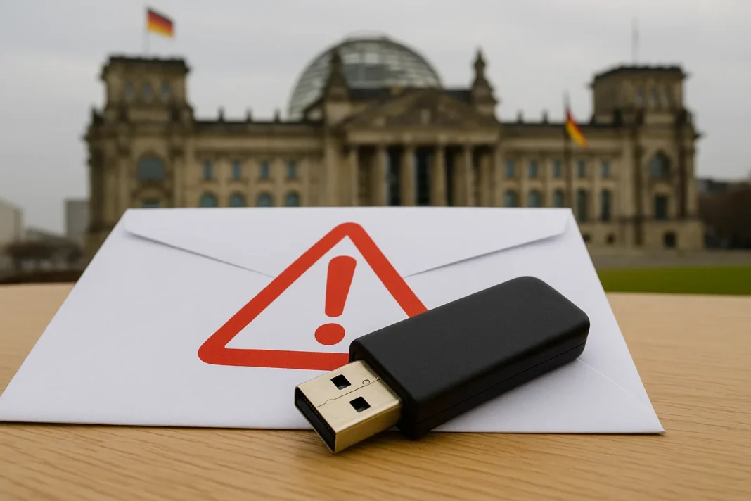 Sitzung im Bundestag mit Warnung vor verdächtigen USB-Sticks für Abgeordnete
