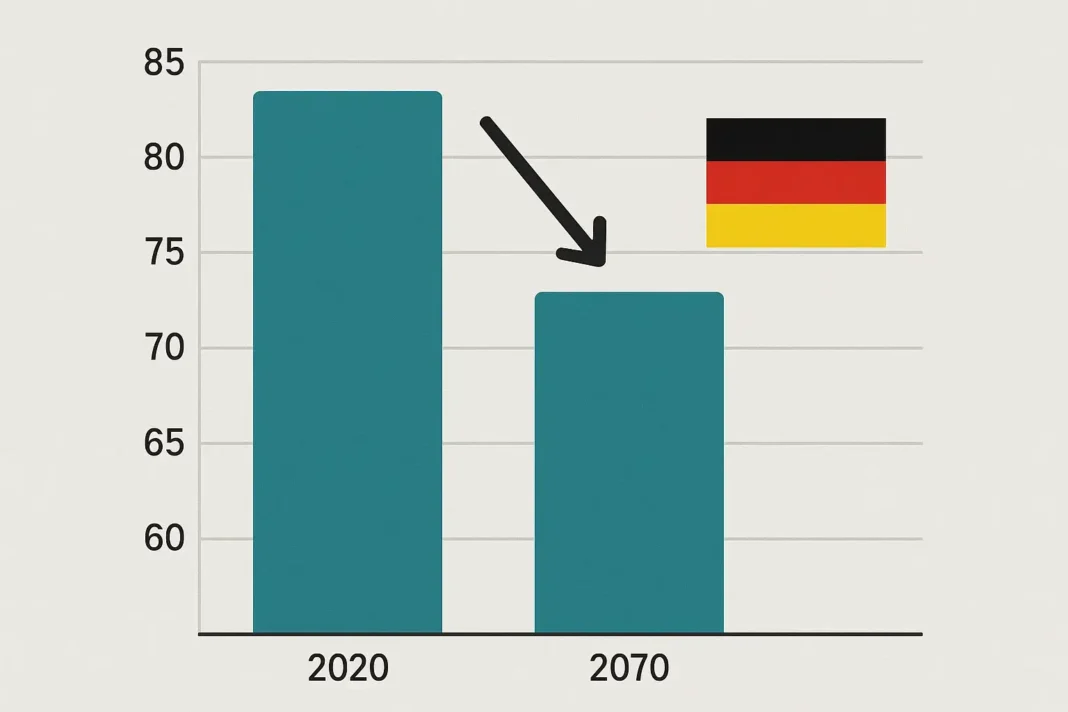 Deutschland schrumpft Dramatische Prognose bis 2070 Demografische Prognose zeigt starken Bevölkerungsrückgang in Deutschland