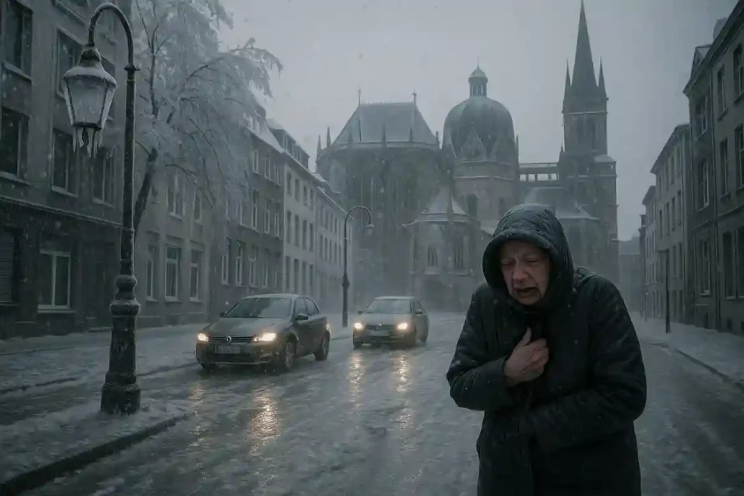 Eisregen-Schock in NRW Aachen droht gefährlicher Wintereinbruch Gefrierender Regen und Glätte in Aachen: Wintereinbruch sorgt für Gefahr auf Straßen