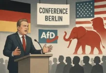 AfD sucht Trump-Allianz: Rechte vernetzen sich global MAGA-Kappe und Donald Trump als Symbol für AfD-Nähe zur Trump-Bewegung