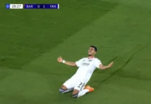 Barcelona dreht 2:1 gegen Frankfurt – Kondé glänzt doppelt Kondé jubelt nach seinem Doppelpack gegen Eintracht Frankfurt in der Champions League 2025