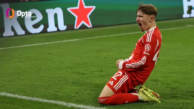 bayern-mainz-bundesliga-kane-2025 Harry Kane verwandelt Elfmeter beim 2:2 von Bayern München gegen Mainz