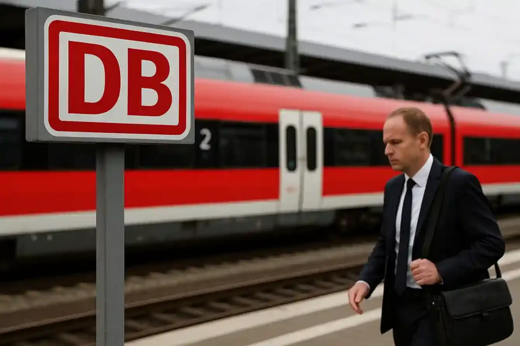Evelyn Bala, CEO der Deutschen Bahn, präsentiert die neue Führungsstruktur